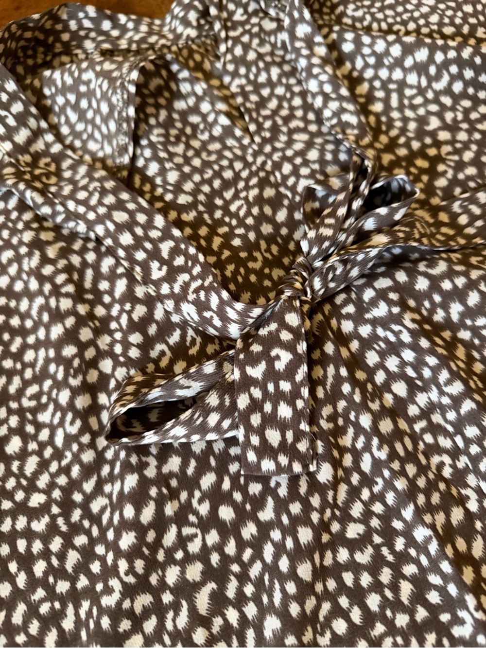 SHEIN Brown and White Speckled Duvet Cover
